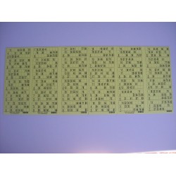 Plaque de 36 cartons de loto réversible - lot de 1 plaque